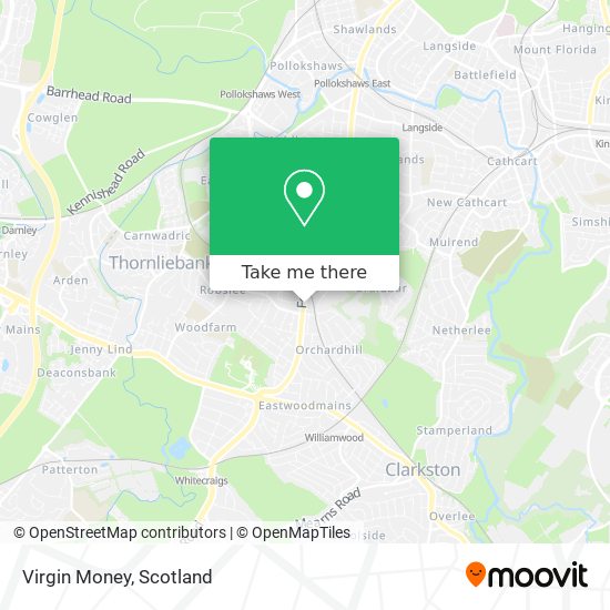 Virgin Money map