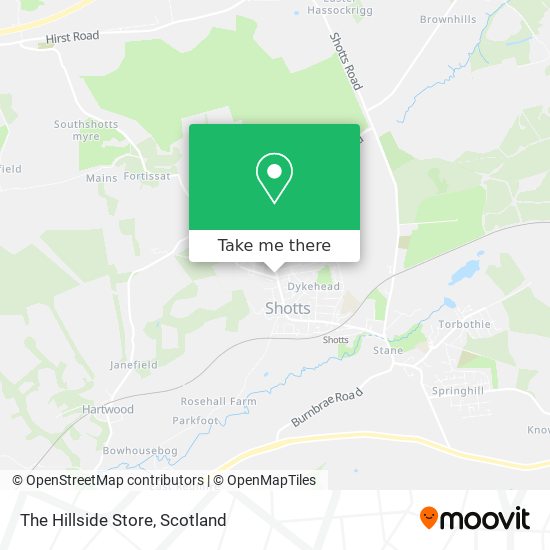 The Hillside Store map