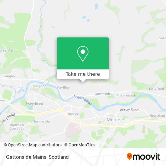Gattonside Mains map