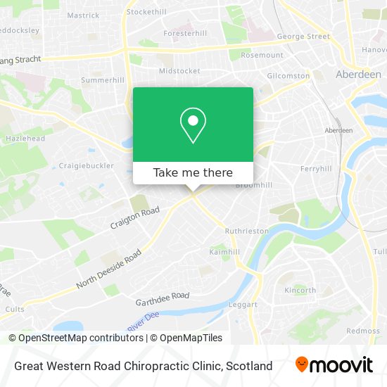 Great Western Road Chiropractic Clinic map