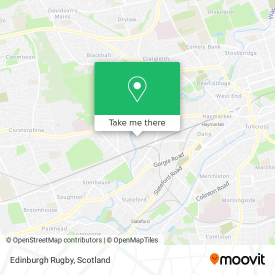 Edinburgh Rugby map