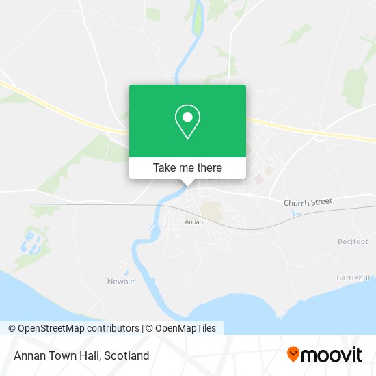 Annan Town Hall map