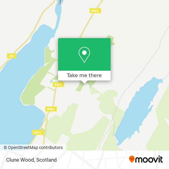 Clune Wood map