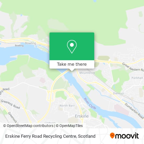 Erskine Ferry Road Recycling Centre map