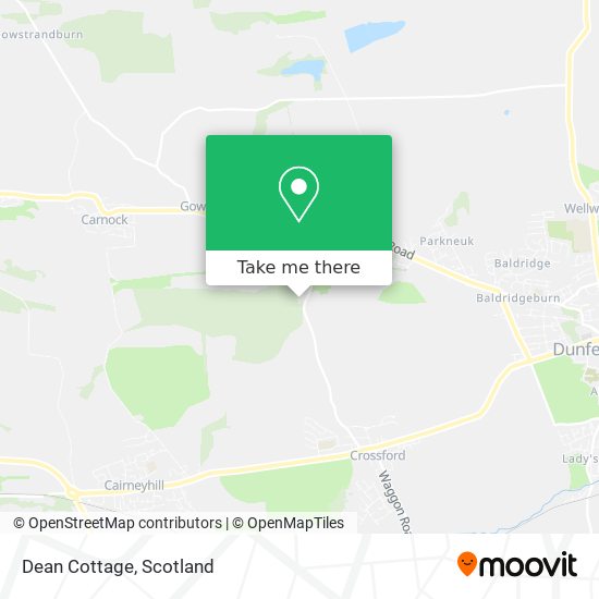 Dean Cottage map