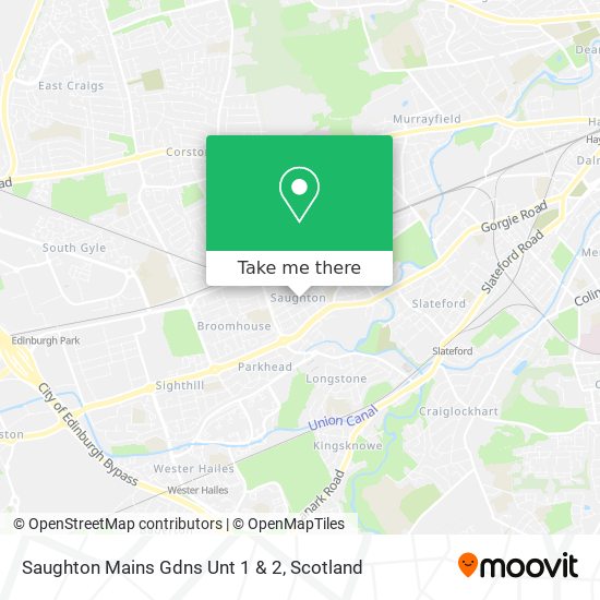 Saughton Mains Gdns Unt 1 & 2 map