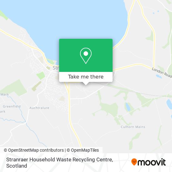 Stranraer Household Waste Recycling Centre map