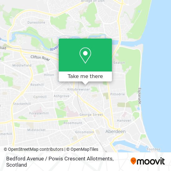 Bedford Avenue / Powis Crescent Allotments map