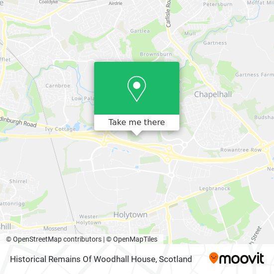 Historical Remains Of Woodhall House map