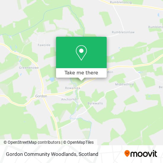 Gordon Community Woodlands map