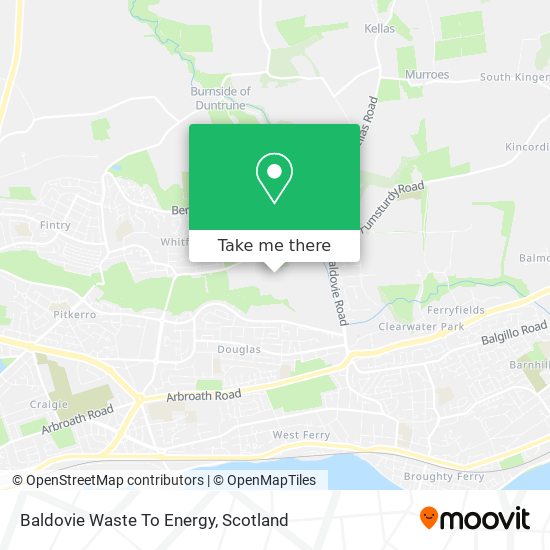 Baldovie Waste To Energy map