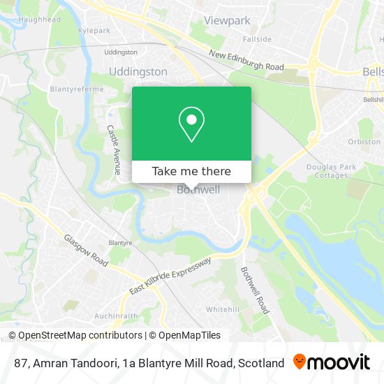 87, Amran Tandoori, 1a Blantyre Mill Road map