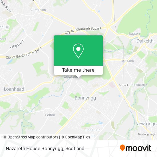 Nazareth House Bonnyrigg map