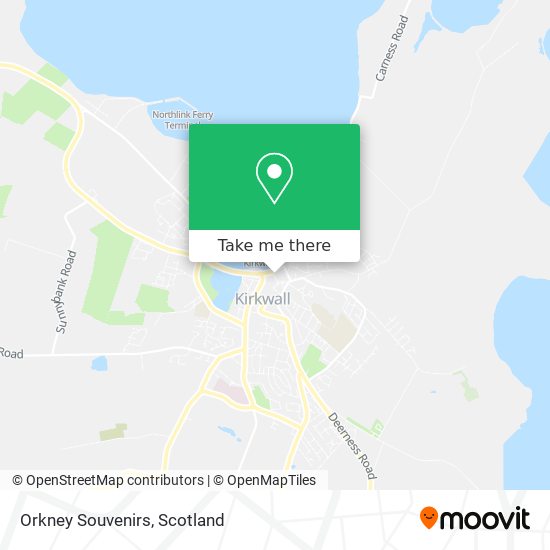 Orkney Souvenirs map