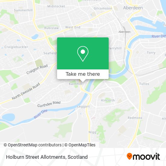 Holburn Street Allotments map