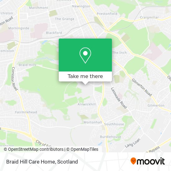 Braid Hill Care Home map