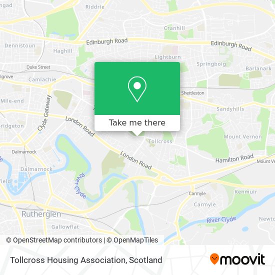 Tollcross Housing Association map