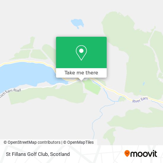 St Fillans Golf Club map