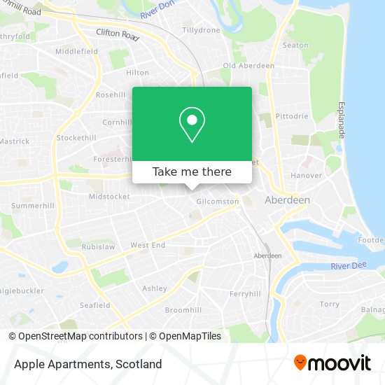 Apple Apartments map