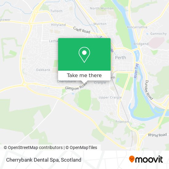 Cherrybank Dental Spa map