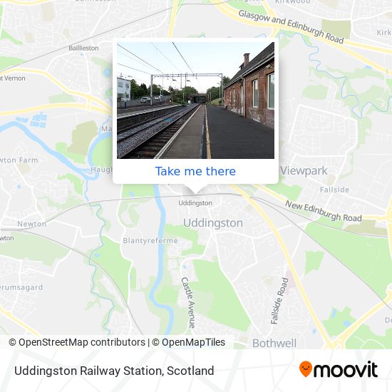 Uddingston Railway Station map