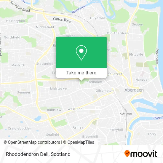 Rhododendron Dell map