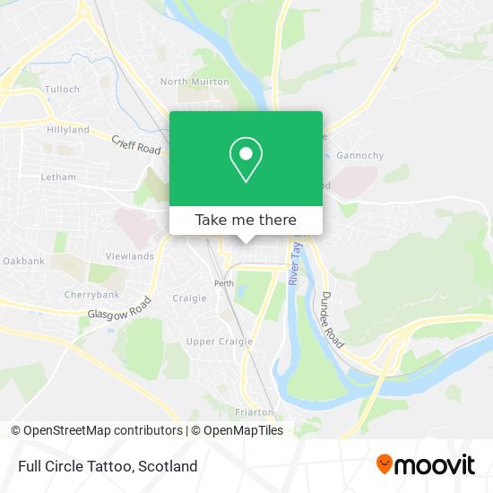 Full Circle Tattoo map
