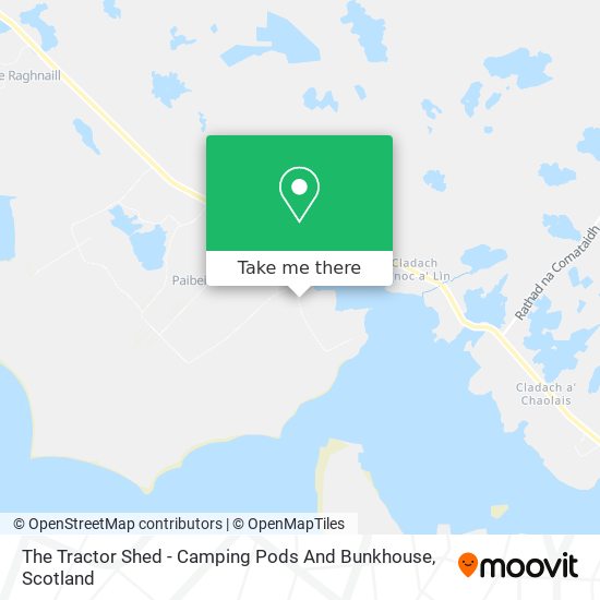 The Tractor Shed - Camping Pods And Bunkhouse map