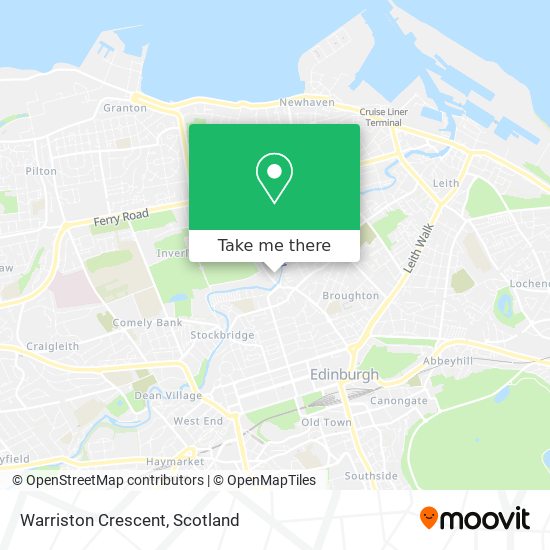 Warriston Crescent map