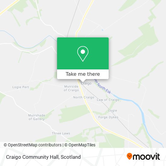 Craigo Community Hall map