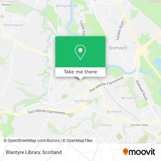 Blantyre Library map