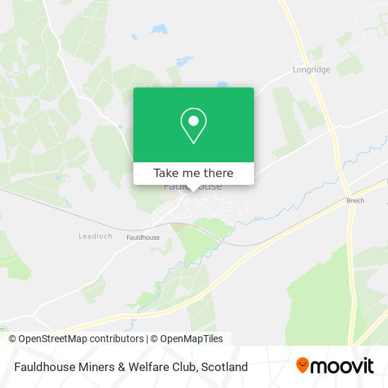 Fauldhouse Miners & Welfare Club map