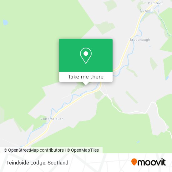 Teindside Lodge map