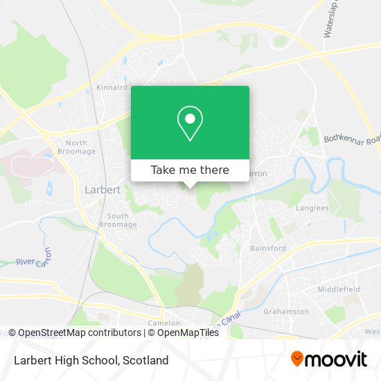 Larbert High School map