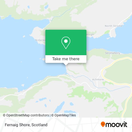 Fernaig Shore map