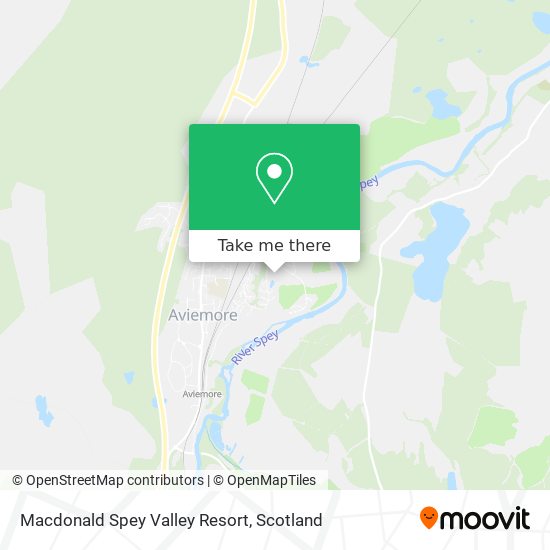 Macdonald Spey Valley Resort map