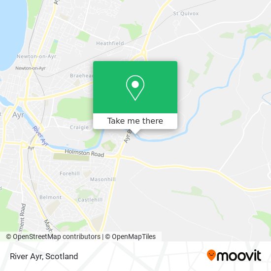 River Ayr map