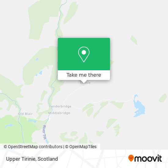 Upper Tirinie map