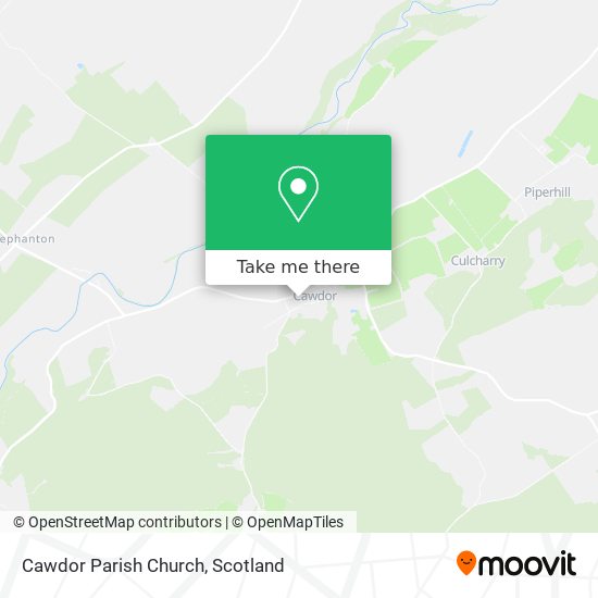 Cawdor Parish Church map