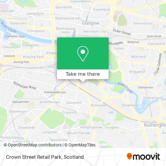 Crown Street Retail Park map