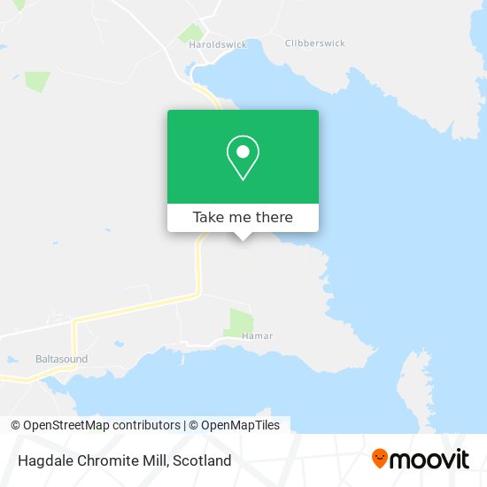 Hagdale Chromite Mill map