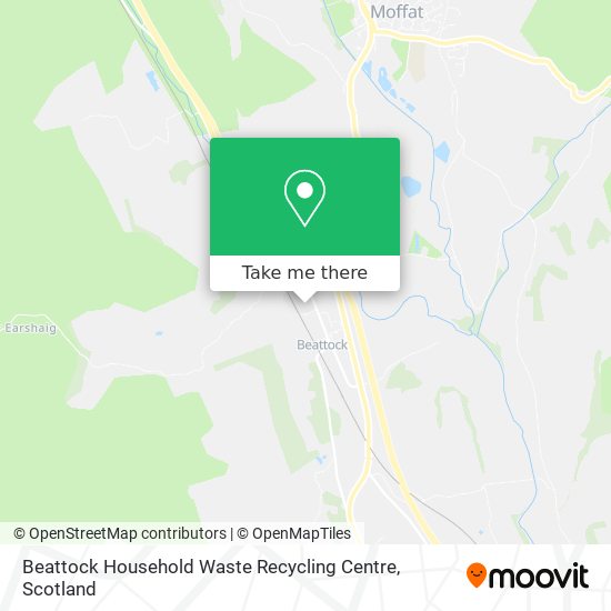 Beattock Household Waste Recycling Centre map