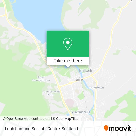 Loch Lomond Sea Life Centre map