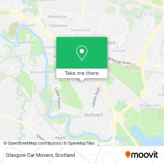 Glasgow Car Movers map