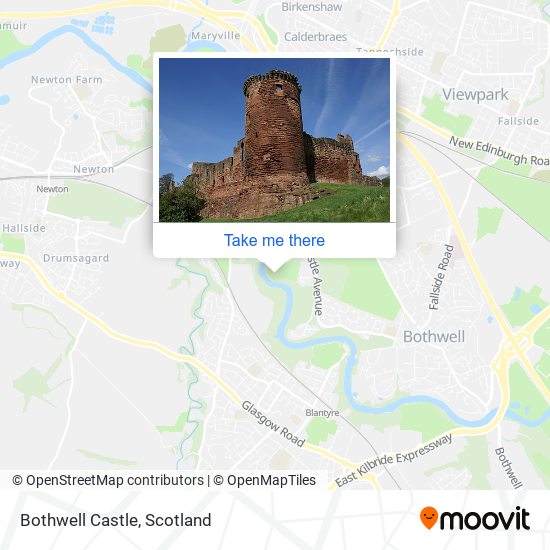 Bothwell Castle map