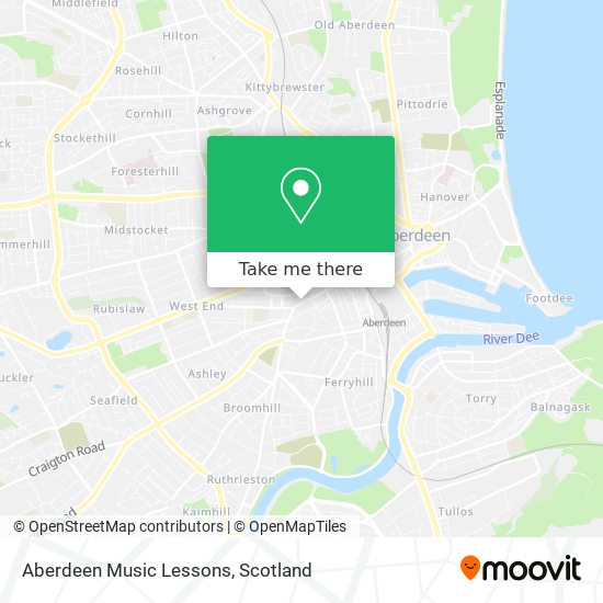 Aberdeen Music Lessons map