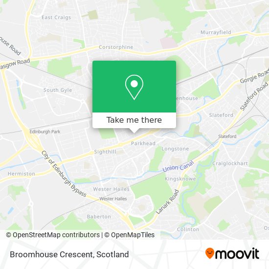 Broomhouse Crescent map