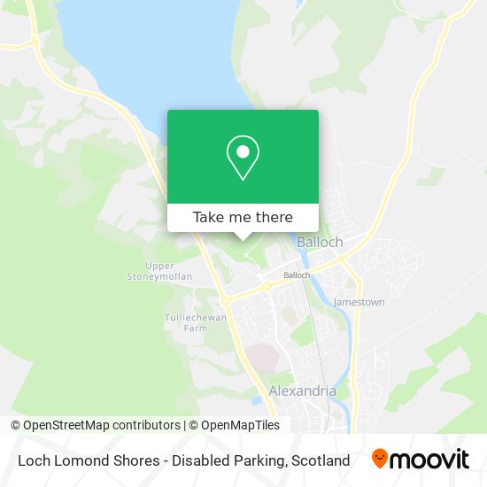 Loch Lomond Shores - Disabled Parking map