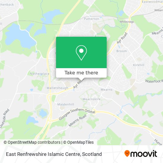 East Renfrewshire Islamic Centre map