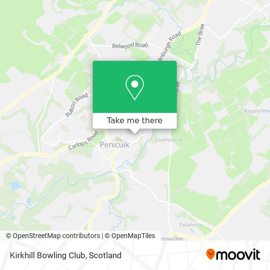 Kirkhill Bowling Club map